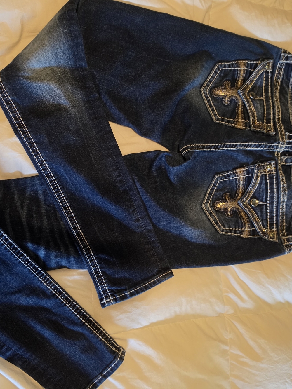 Womens Rock Revival Noelle, Skinny Size 30